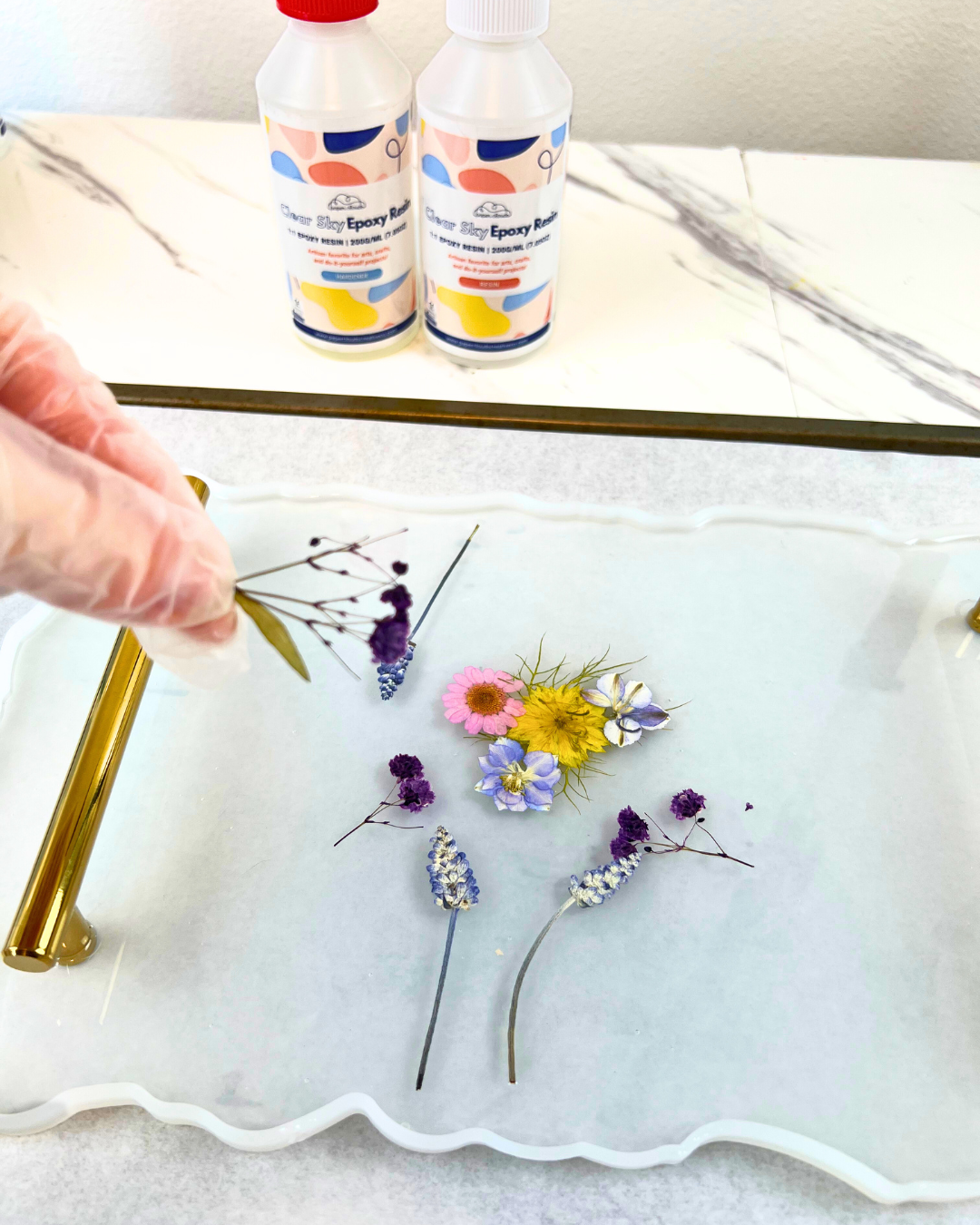 DIY Large Resin Vanity Tray Kit