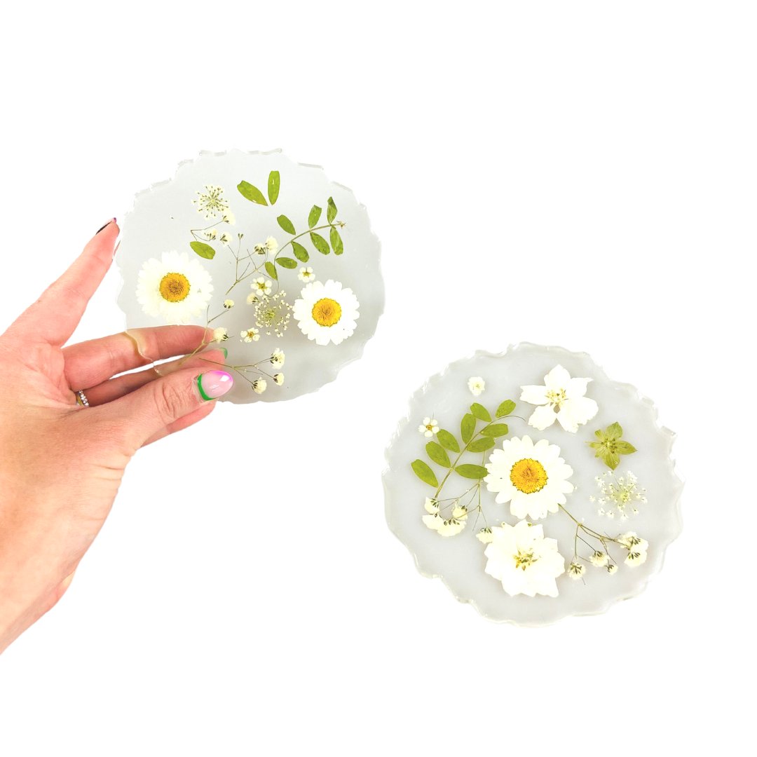 Floral Resin Coasters