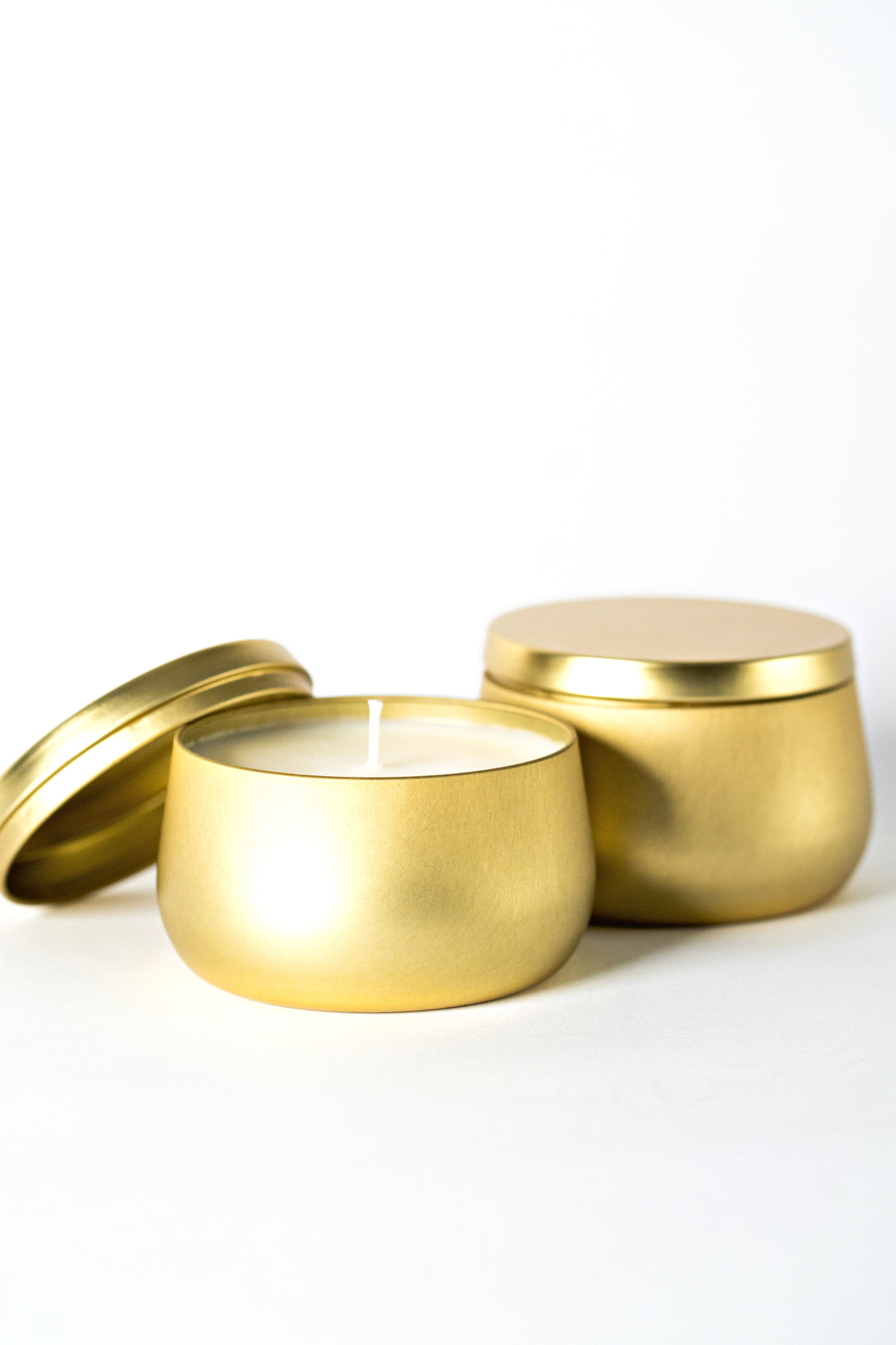 ~HOLIDAY EDITION~ Organic Soy Candles Kit (2 Gold Tin Candles)