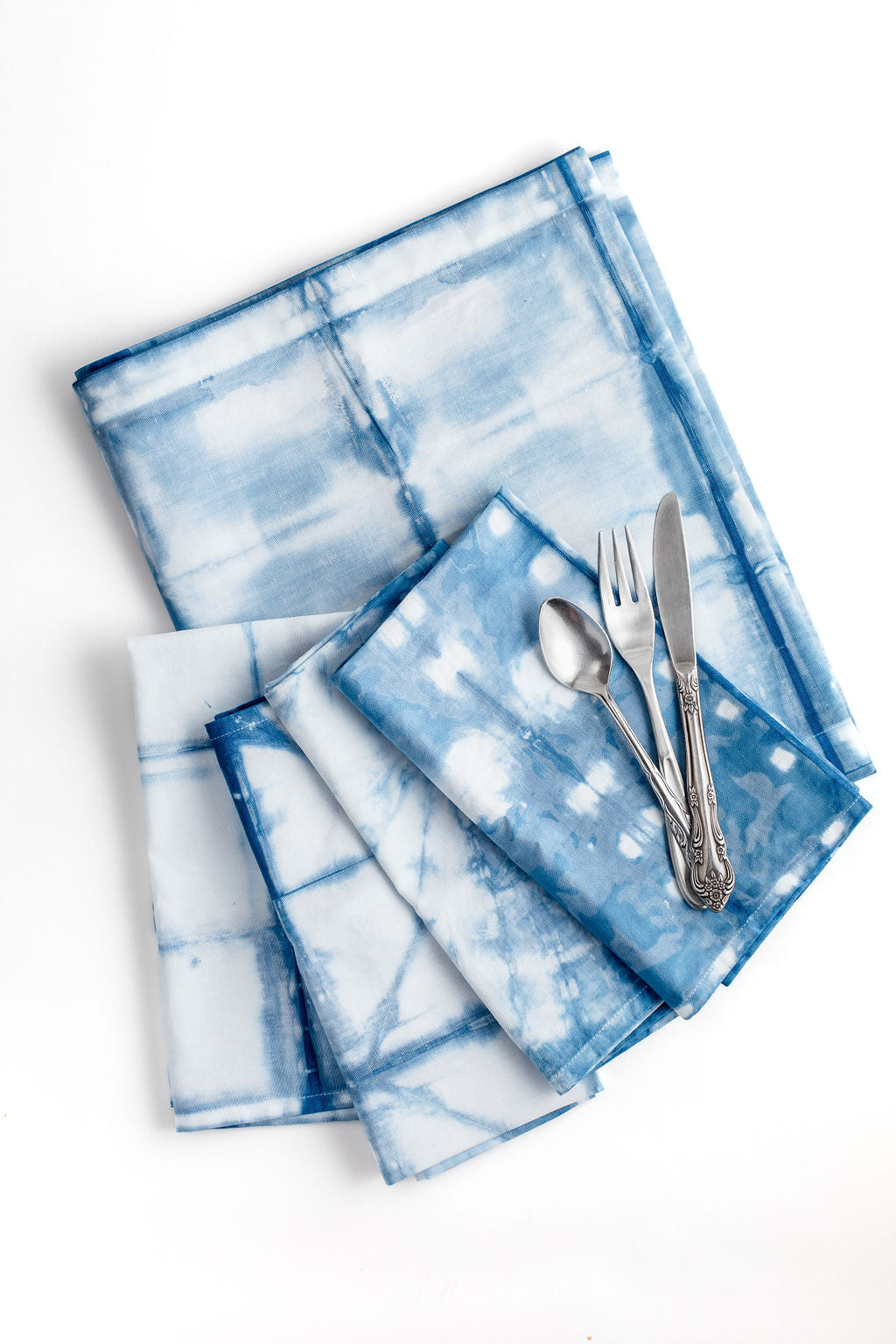 DIY Shibori Tie Dye Napkin & Table Runner Kit